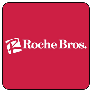Roche Bros. logo on a red background